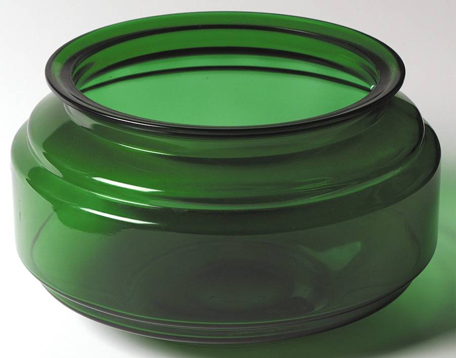 Forest Green Fish Bowl by Anchor Hocking-1