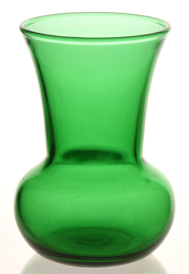 Forest Green 3" Flared Bud Vase by Anchor Hocking-1