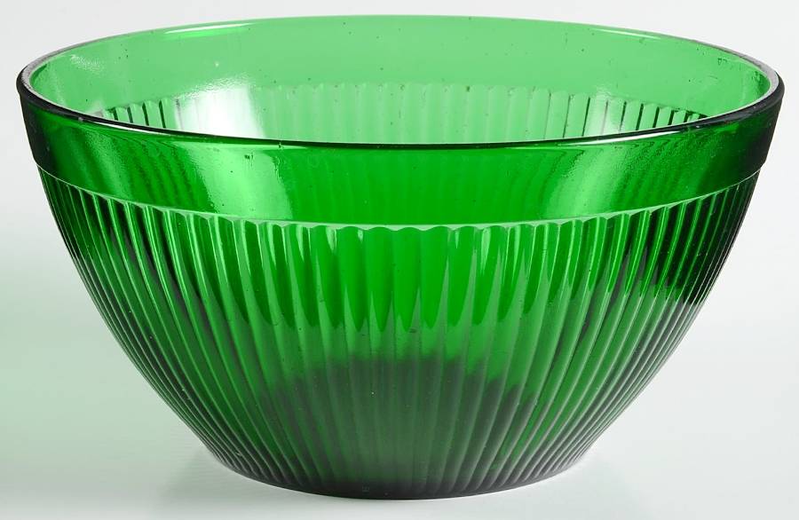 Forest Green 7" Round Bowl by Anchor Hocking-1
