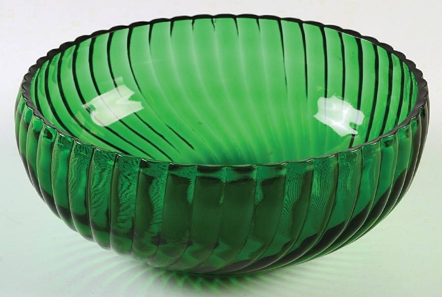 Forest Green 6" Cupped Bowl by Anchor Hocking-1