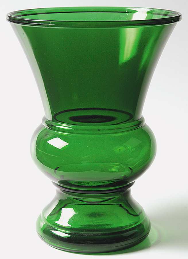Forest Green 10" Flared Vase by Anchor Hocking-1
