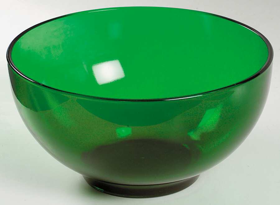 Forest Green Punch Bowl by Anchor Hocking-1