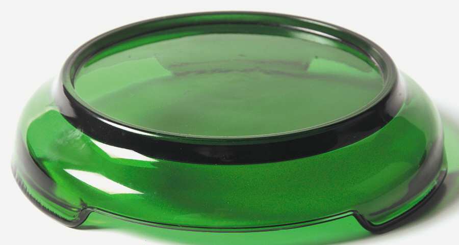 Forest Green Punch Bowl Stand by Anchor Hocking-1
