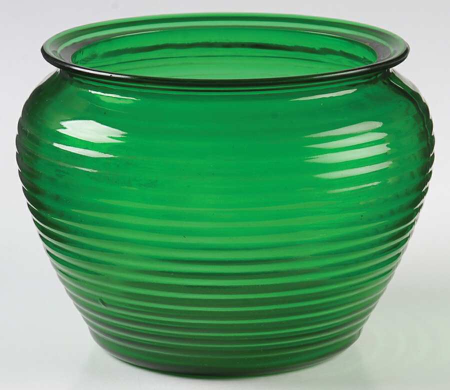 Forest Green Medium Cachepot by Anchor Hocking-1