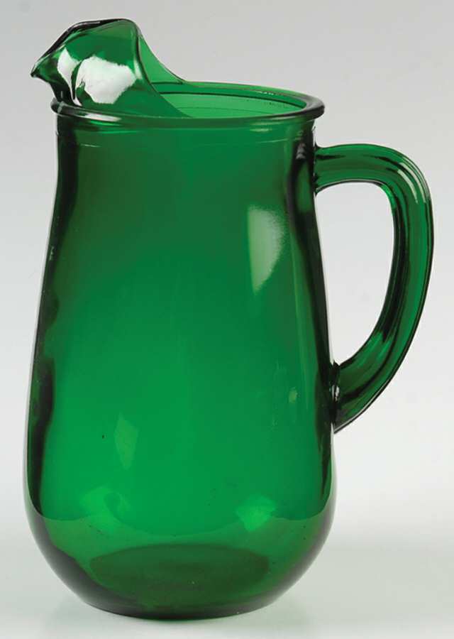Forest Green 36 Oz Ice Lip Pitcher by Anchor Hocking-1