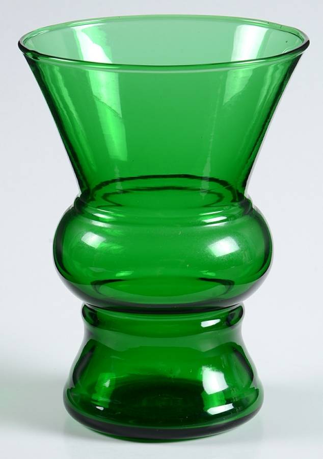 Forest Green 5" Flared Vase by Anchor Hocking-1