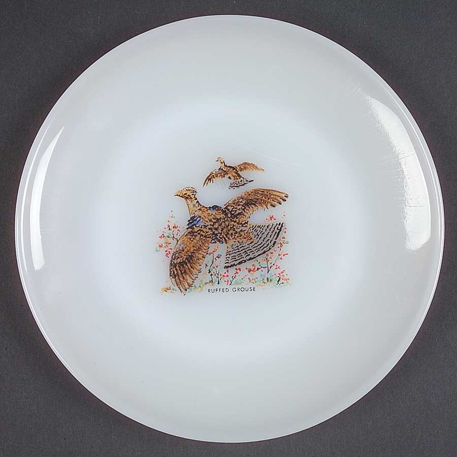 Game Birds Bread & Butter Plate by Anchor Hocking-1