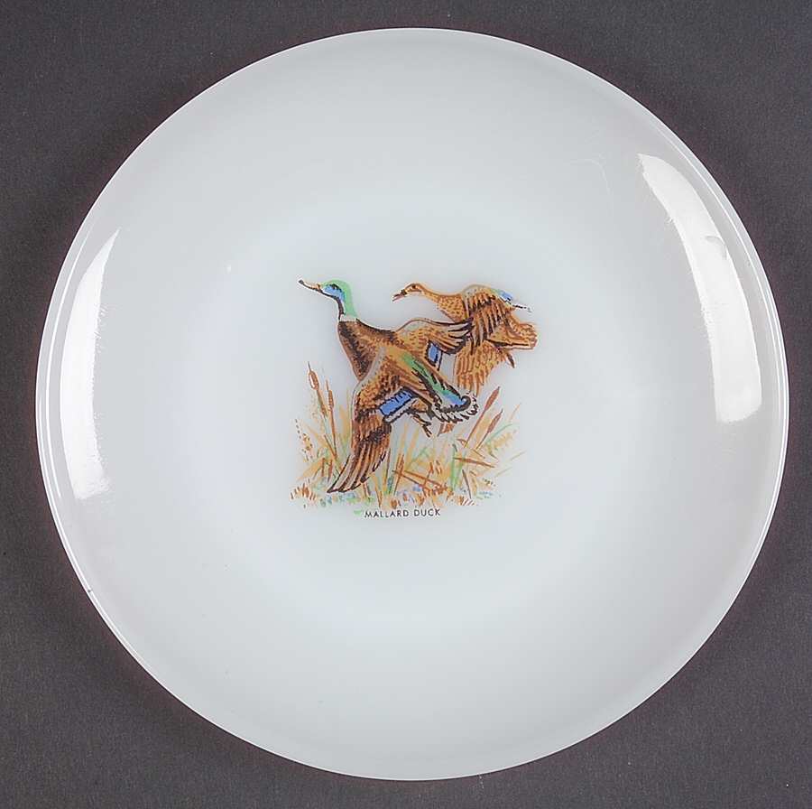 Game Birds Bread & Butter Plate by Anchor Hocking-1