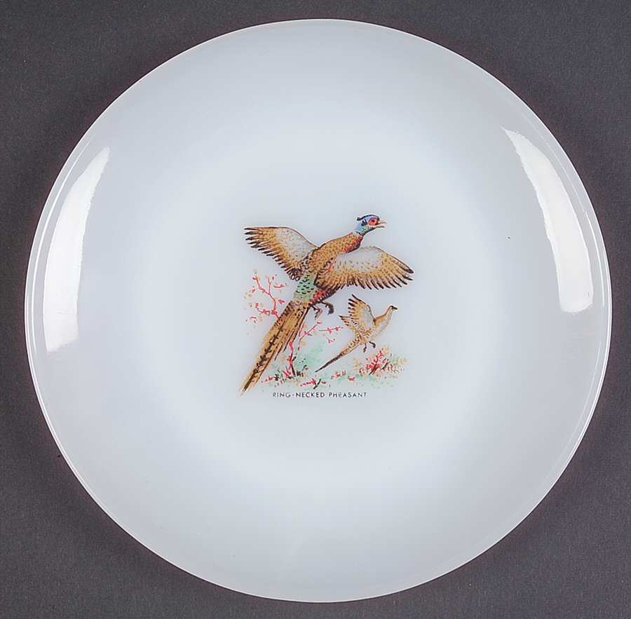 Game Birds Bread & Butter Plate by Anchor Hocking-1