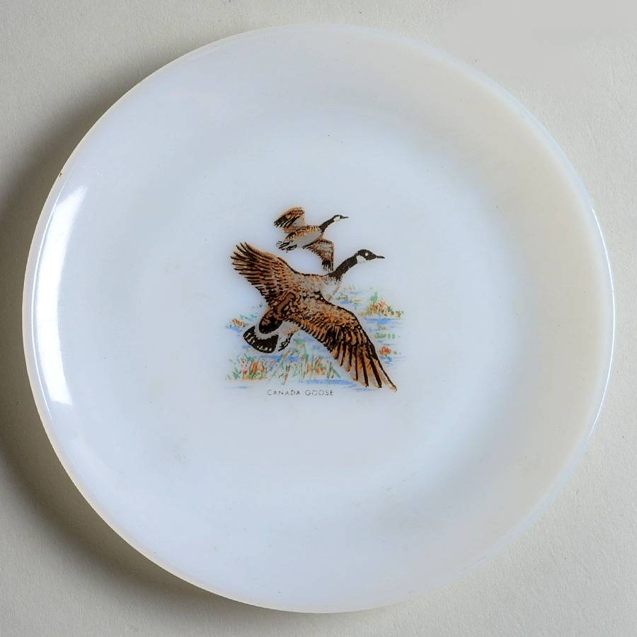 Game Birds Bread & Butter Plate by Anchor Hocking-1