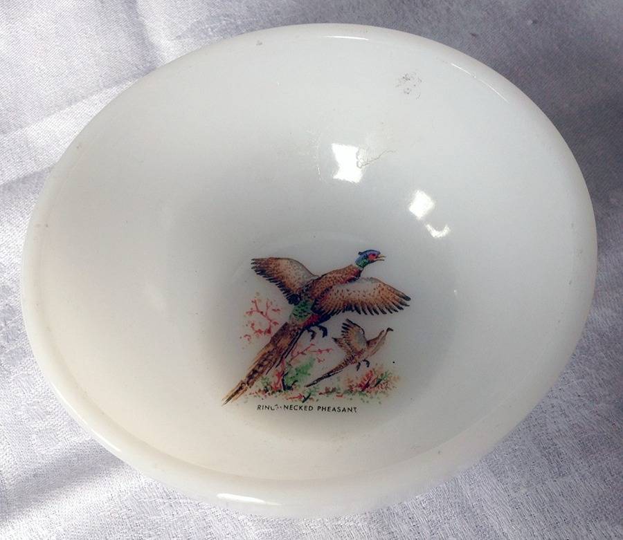 Game Birds Small Fruit Dessert Bowl by Anchor Hocking-1