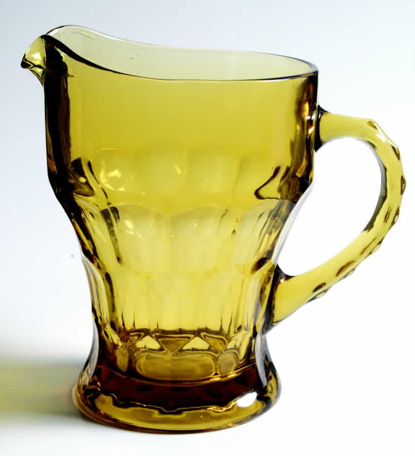 Georgian Amber (Topaz) 40 Oz Pitcher by Anchor Hocking-1