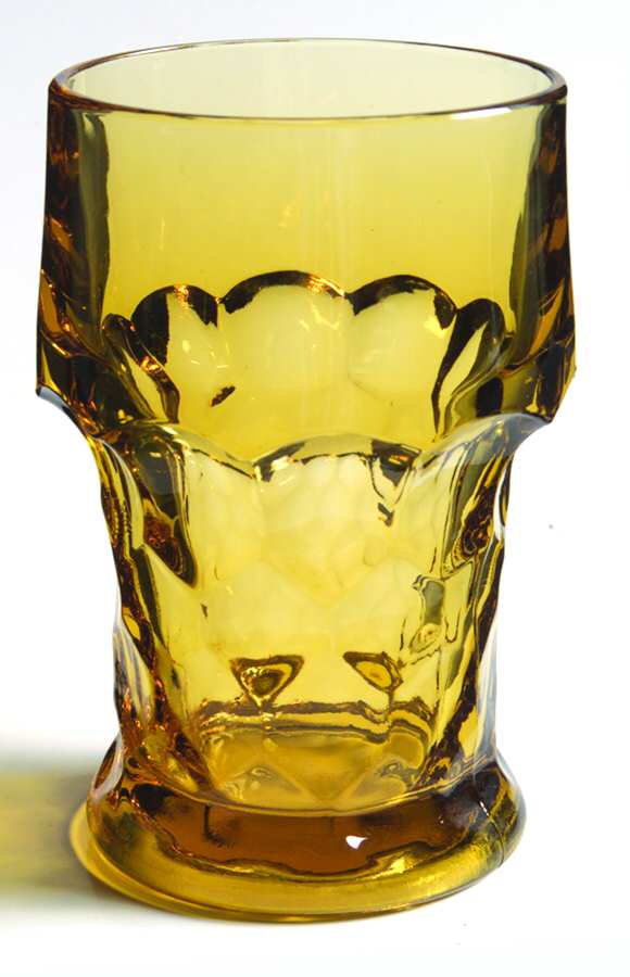 Georgian Amber (Topaz) 14 Oz Flat Tumbler by Anchor Hocking-1