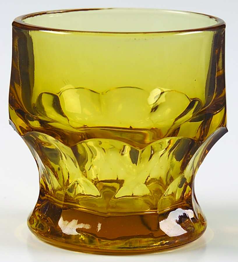 Georgian Amber (Topaz) 5 Oz Flat Tumbler by Anchor Hocking-1