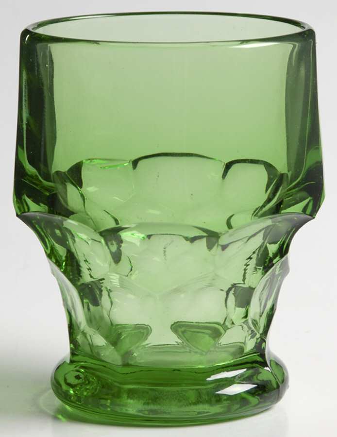 Georgian Green (Wintergreen) 5 Oz Flat Tumbler by Anchor Hocking-1