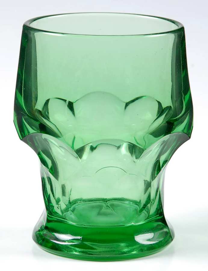 Georgian Green (Wintergreen) 8 Oz Flat Tumbler by Anchor Hocking-1