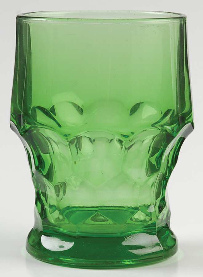 Georgian Green (Wintergreen) 9 Oz Flat Tumbler by Anchor Hocking-1