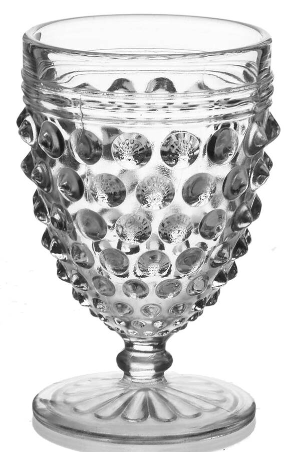 Hobnail Clear Cordial Glass by Anchor Hocking-1