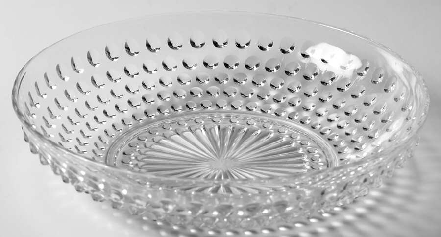 Hobnail Clear 7" Salad Bowl by Anchor Hocking-1