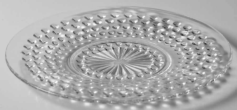 Hobnail Clear Bread & Butter Plate by Anchor Hocking-1