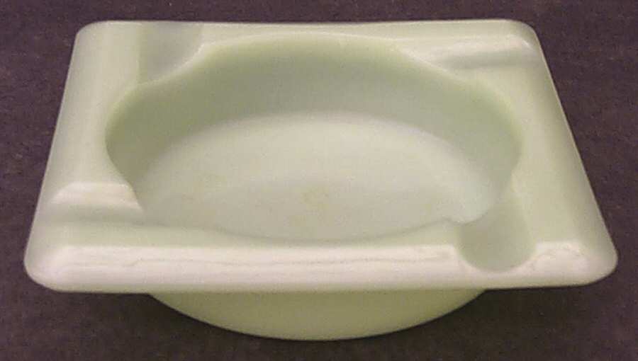 Jade Ite (Restaurant Ware, Older) Medium Square Ashtray by Anchor Hocking-1