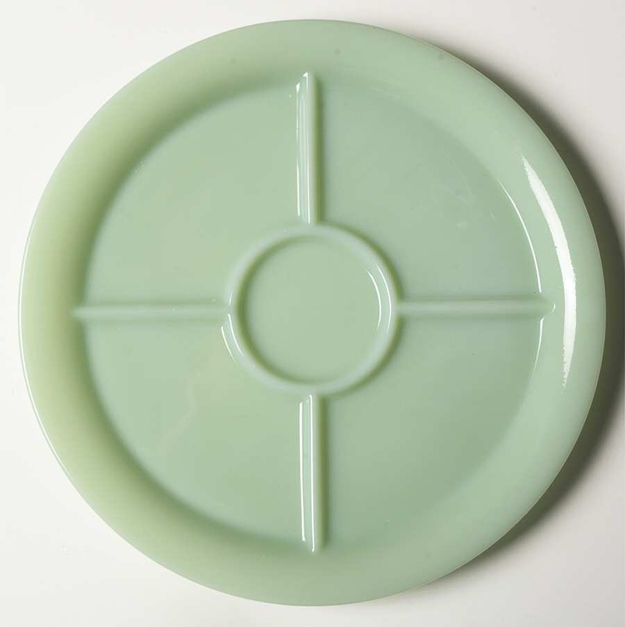 Jade Ite (Restaurant Ware, Older) 5 Section Grill Plate by Anchor Hocking-1