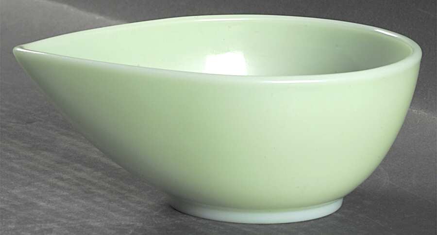 Jade Ite (Restaurant Ware, Older) 5" 1 Pint Swedish Modern Mixing Bowl by Anchor Hocking-1