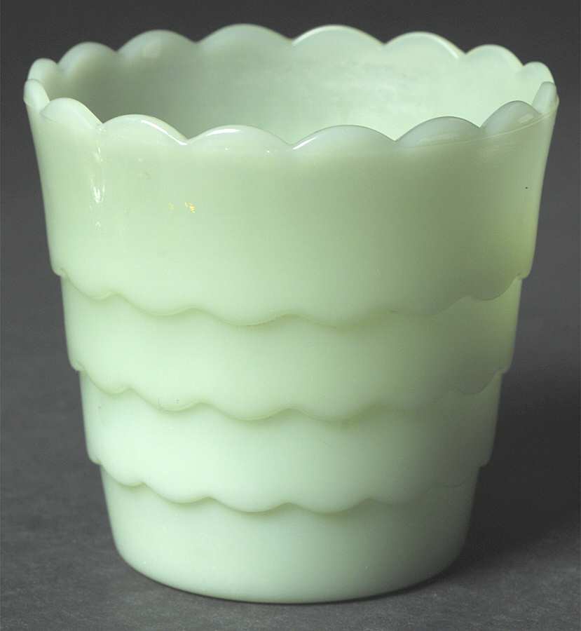 Jade Ite (Restaurant Ware, Older) Small Flower Pot by Anchor Hocking-1