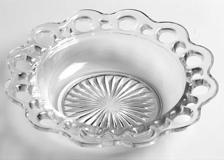 Lace Edge Clear Cereal Bowl by Anchor Hocking-1