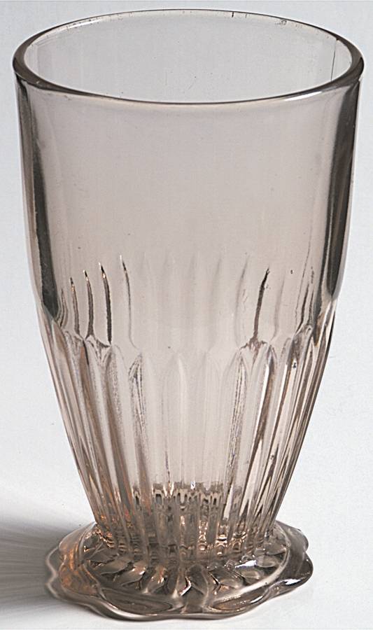 Lace Edge Pink 10 Oz Footed Tumbler by Anchor Hocking-1