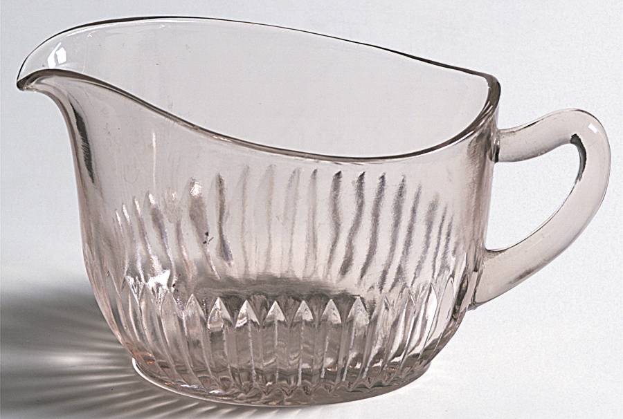 Lace Edge Pink Creamer by Anchor Hocking-1