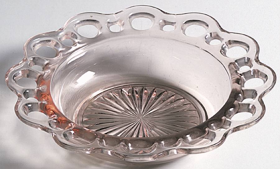 Lace Edge Pink Cereal Bowl by Anchor Hocking-1