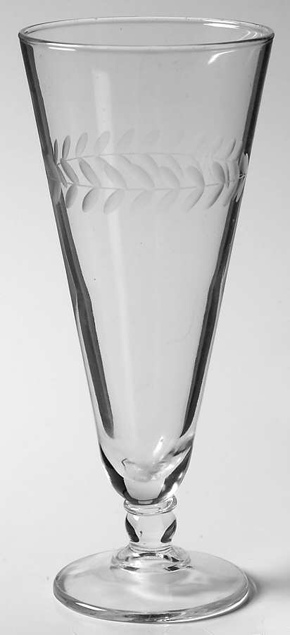 Laurel (Gray Cut) Pilsner Glass by Anchor Hocking-1