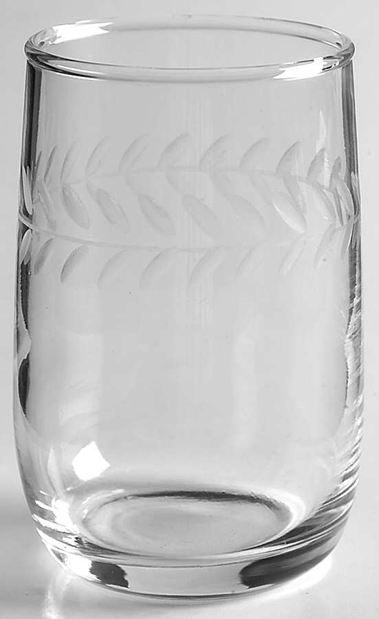 Laurel (Gray Cut) Flat Juice Glass by Anchor Hocking-1