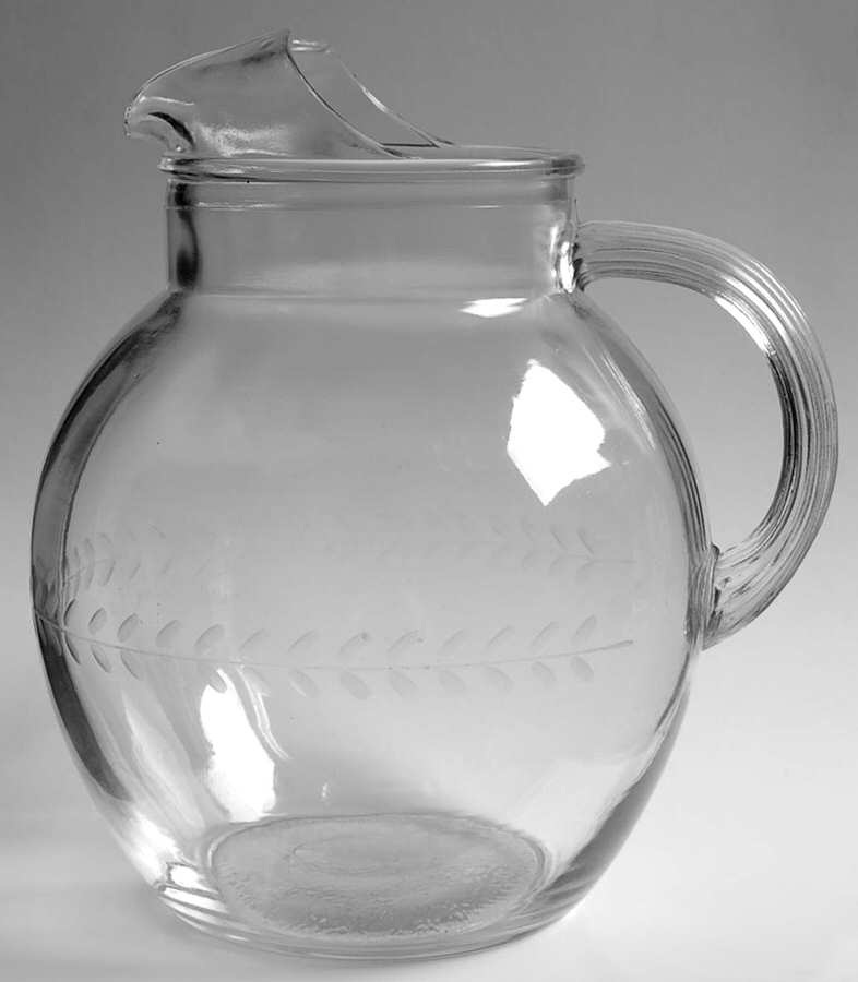 Laurel (Gray Cut) 96 Oz Pitcher by Anchor Hocking-1