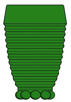 Manhattan Green (Forest Green) 10 Oz Footed Tumbler by Anchor Hocking-1