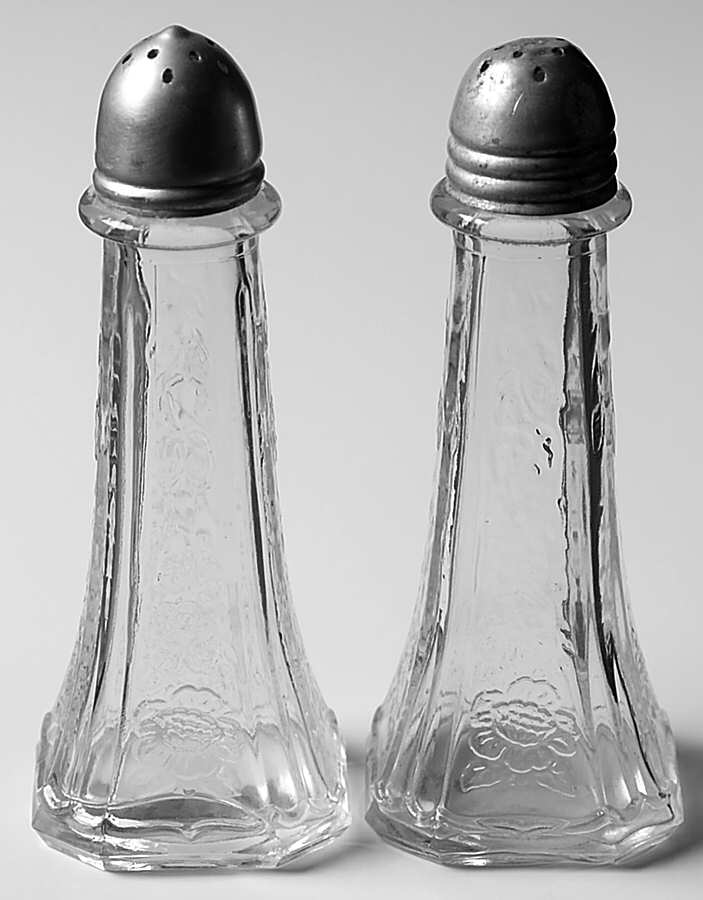 Mayfair Clear Shaker Set w/Metal Lids by Anchor Hocking-1