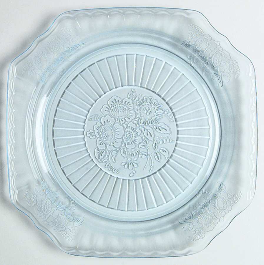 Mayfair Blue Dinner Plate by Anchor Hocking-1