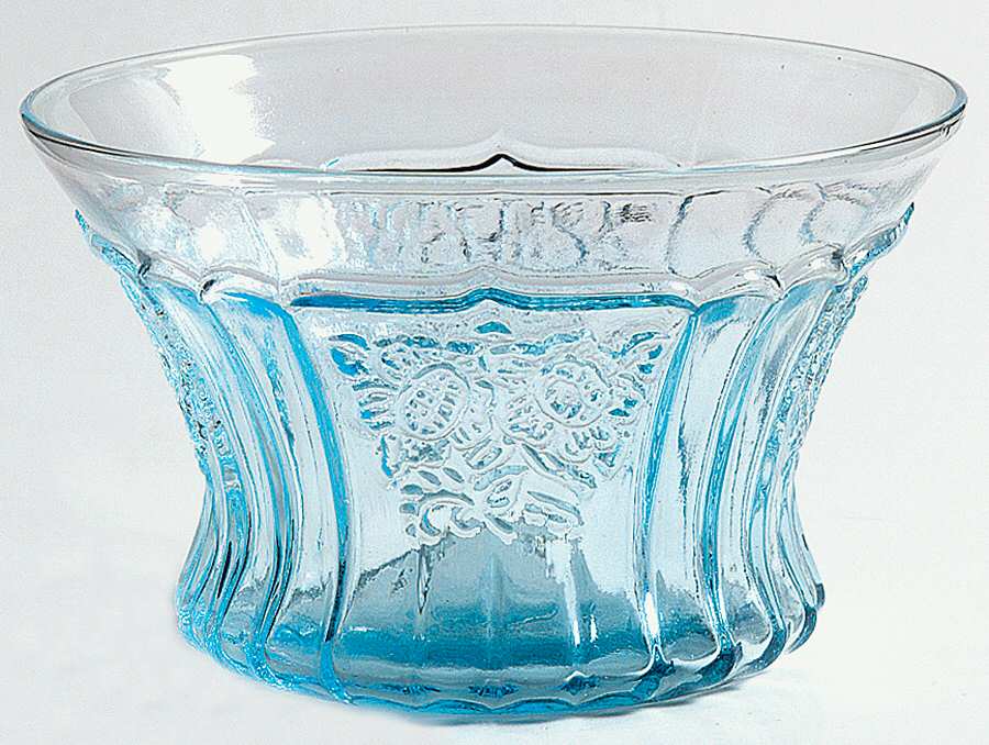 Mayfair Blue Flat Sherbet by Anchor Hocking-1