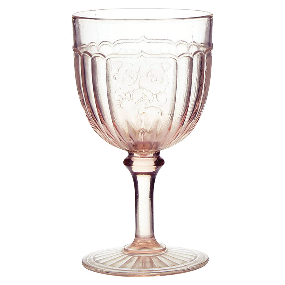 Mayfair Pink Water Goblet by Anchor Hocking-1