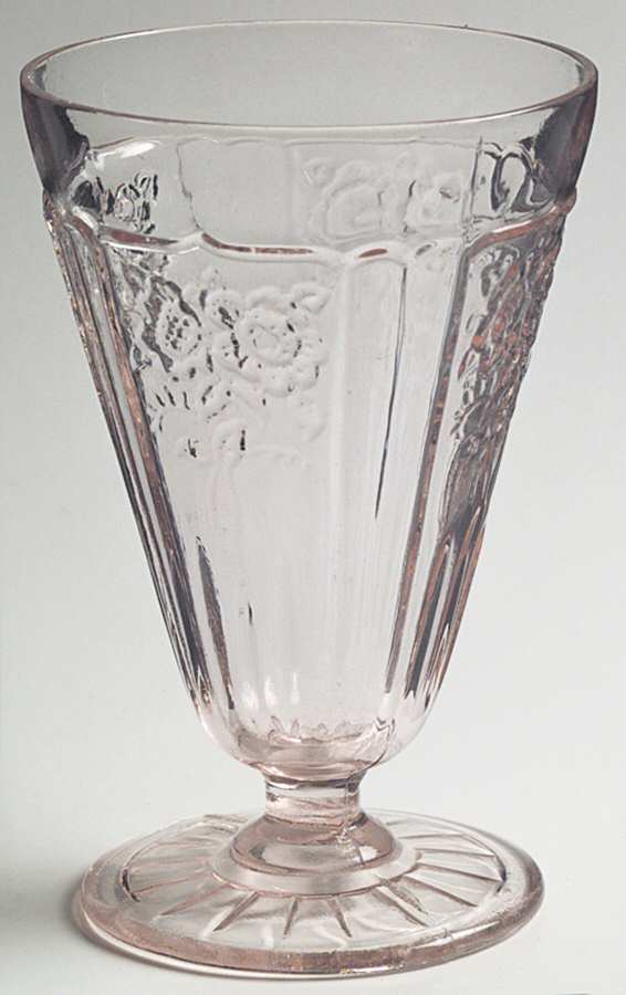 Mayfair Pink 10 Oz Footed Tumbler by Anchor Hocking-1