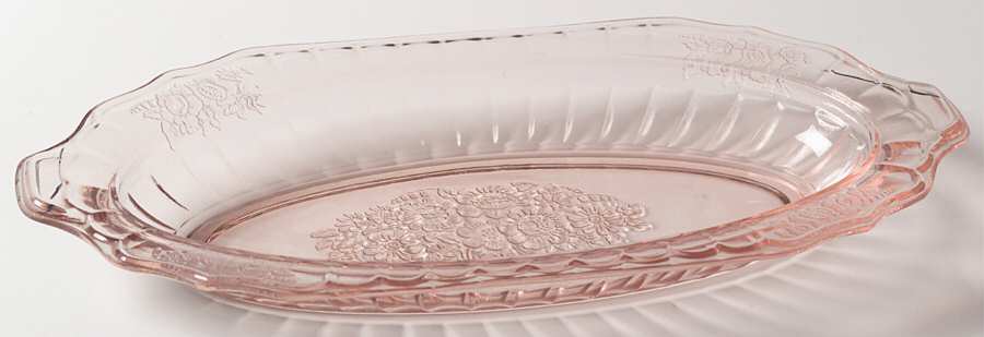 Mayfair Pink 11" Oval Celery by Anchor Hocking-1
