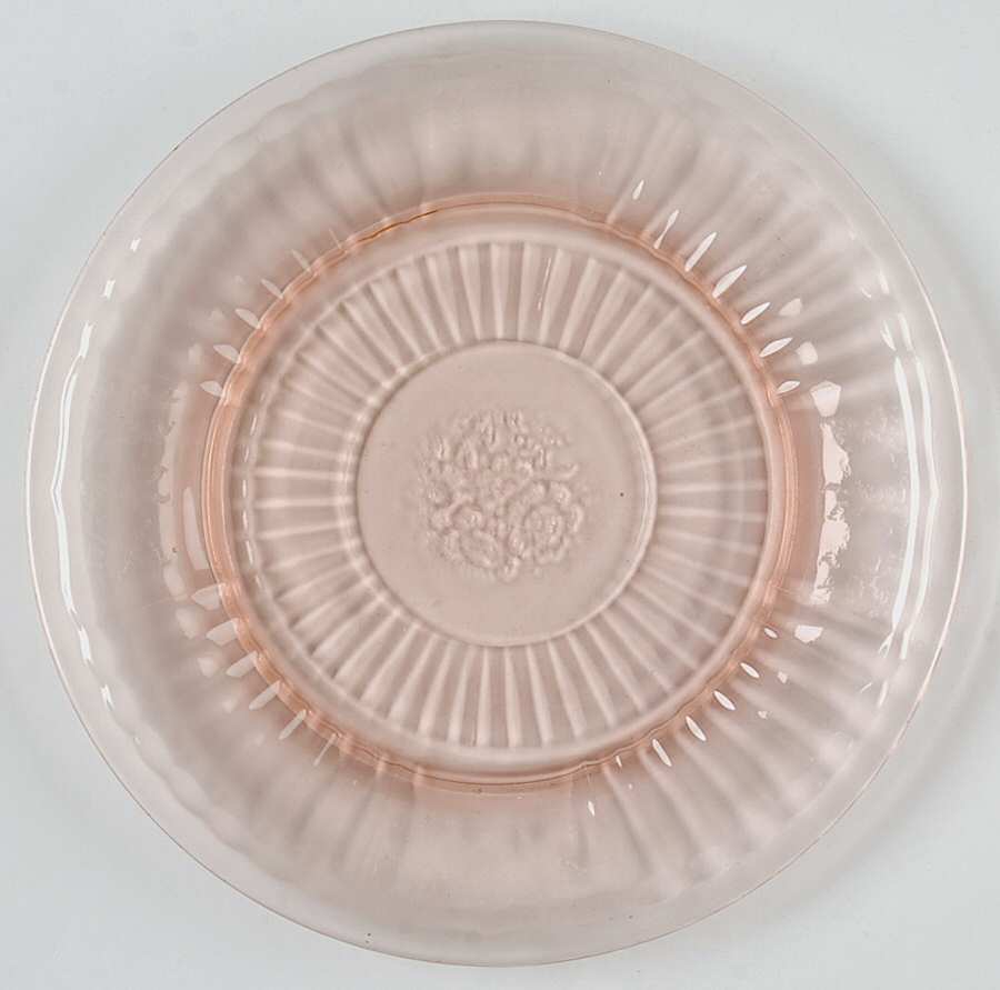 Mayfair Pink Bread & Butter Plate by Anchor Hocking-1