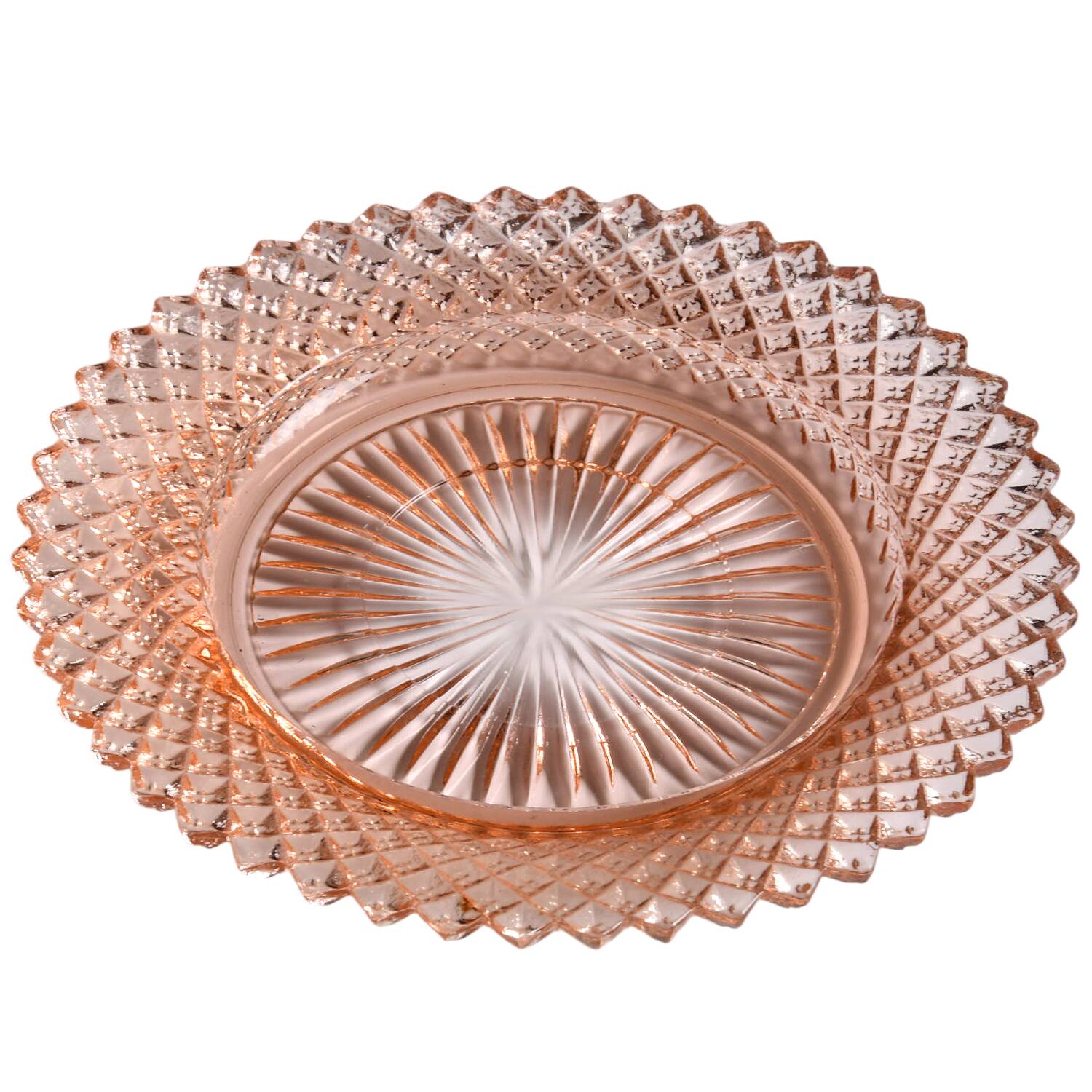 Miss America Pink Saucer Only by Anchor Hocking-1