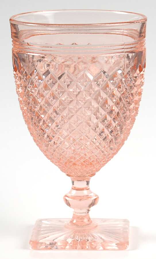 Miss America Pink Water Goblet by Anchor Hocking-1