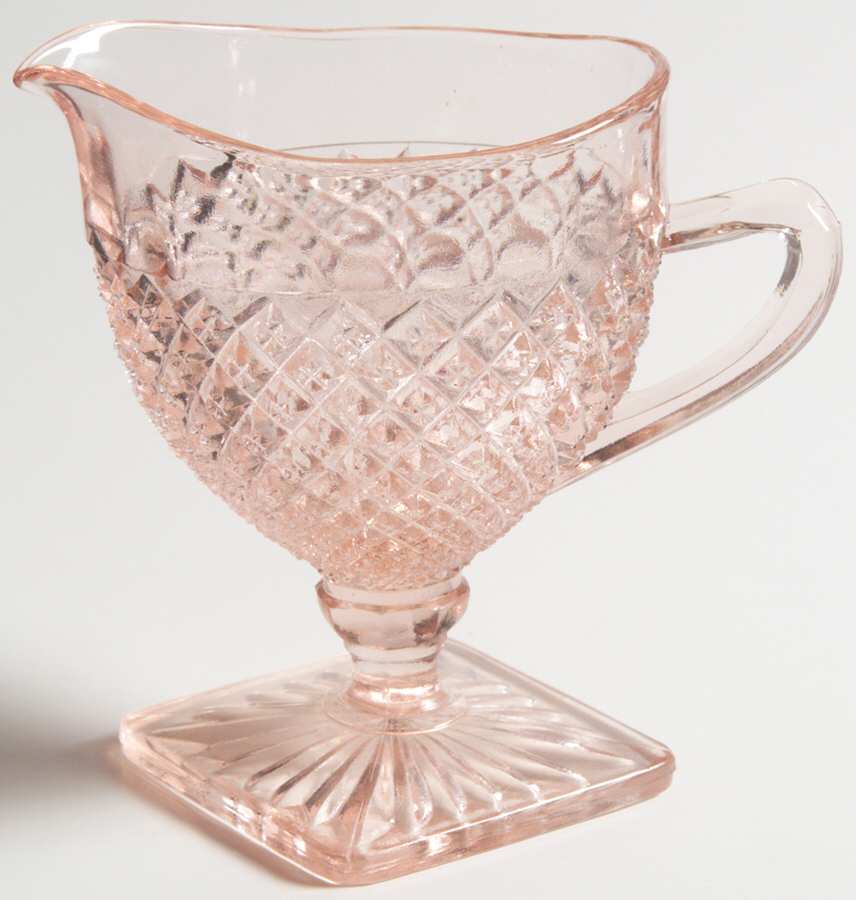 Miss America Pink Creamer by Anchor Hocking-1