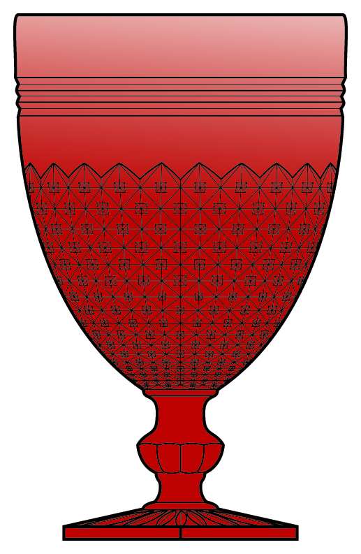 Miss America Ruby Water Goblet by Anchor Hocking-1