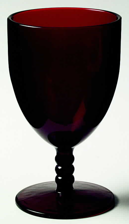 Monarch Royal Ruby Water Goblet by Anchor Hocking-1