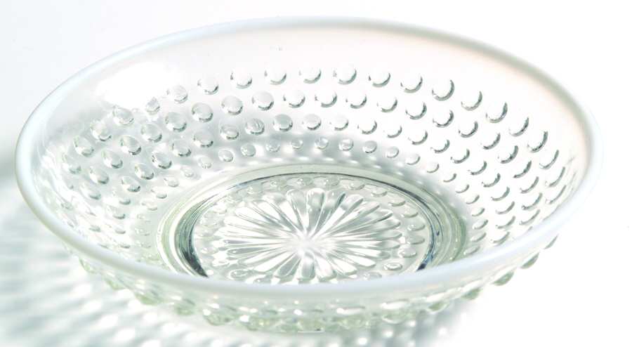 Moonstone Clear Opalescent Small Fruit Dessert Bowl by Anchor Hocking-1