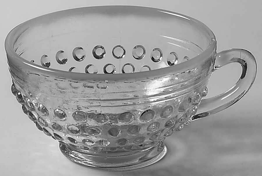 Moonstone Clear Opalescent Cup Only by Anchor Hocking-1